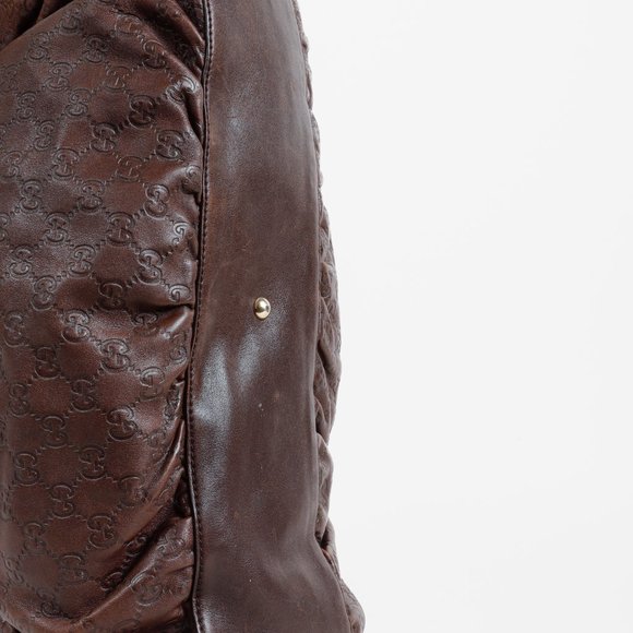 Gucci Guccissima Brown D-Ring Hobo - Picture 5 of 11